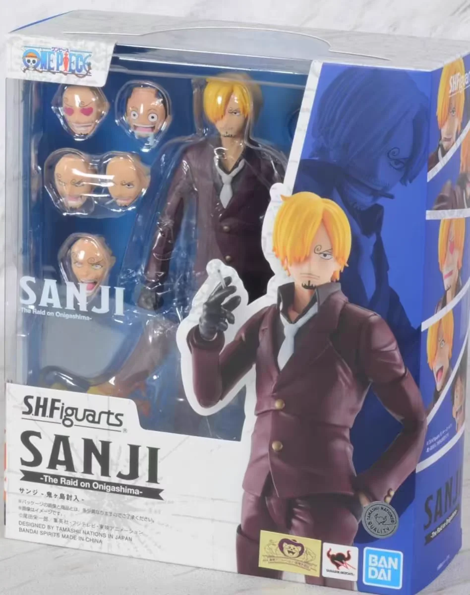 thumbnail image 1 of 100% Original Bandai Sh Figuarts Shf One Piece Sanji The Raid On Onigashima En Stock Figuras de Acción de Anime Modelo Juguetes Regalo, 1 of 5