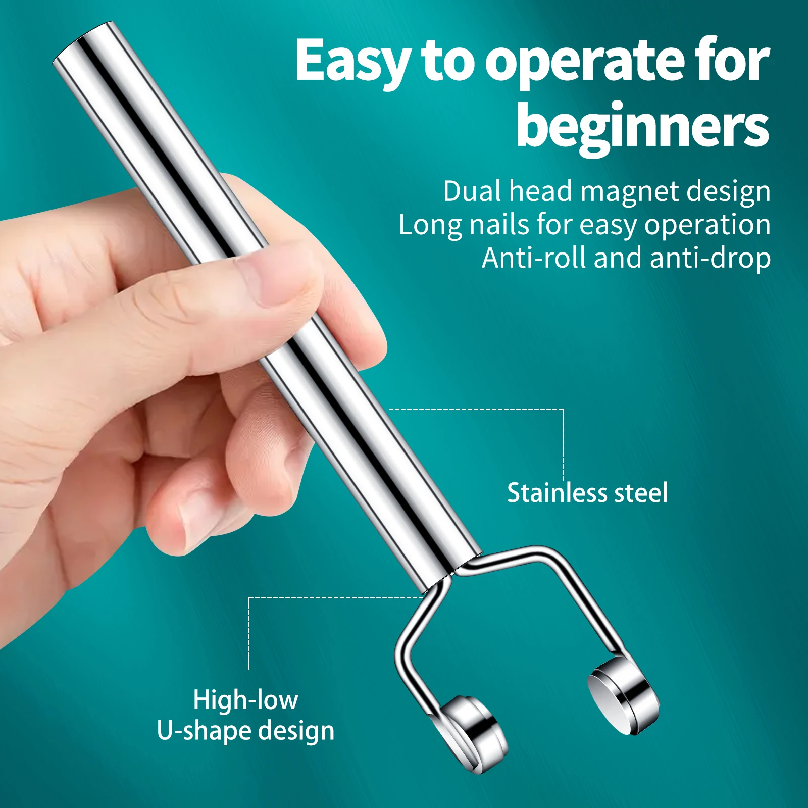 Y-Shaped 3 In 1 Strong Magnetic Cat Eye Nail Art Tools UV Gel Polish Nail Art Tool Effect Manicure Magnet Stick Magnet