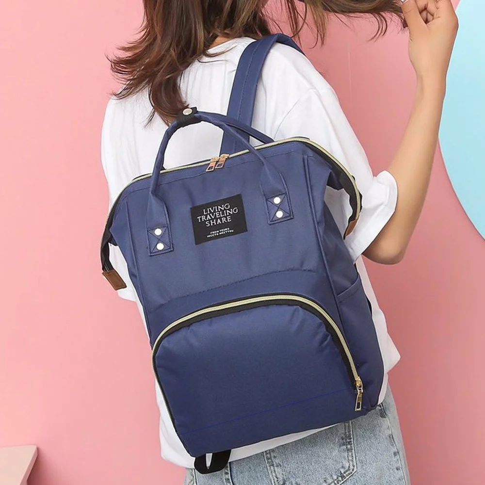Baby Nappy Bag Mummy Bags Backpack Waterproof  Handbag Outdoor Travel Mommy Maternity Bags Pink Letter Baby Stuff Storage