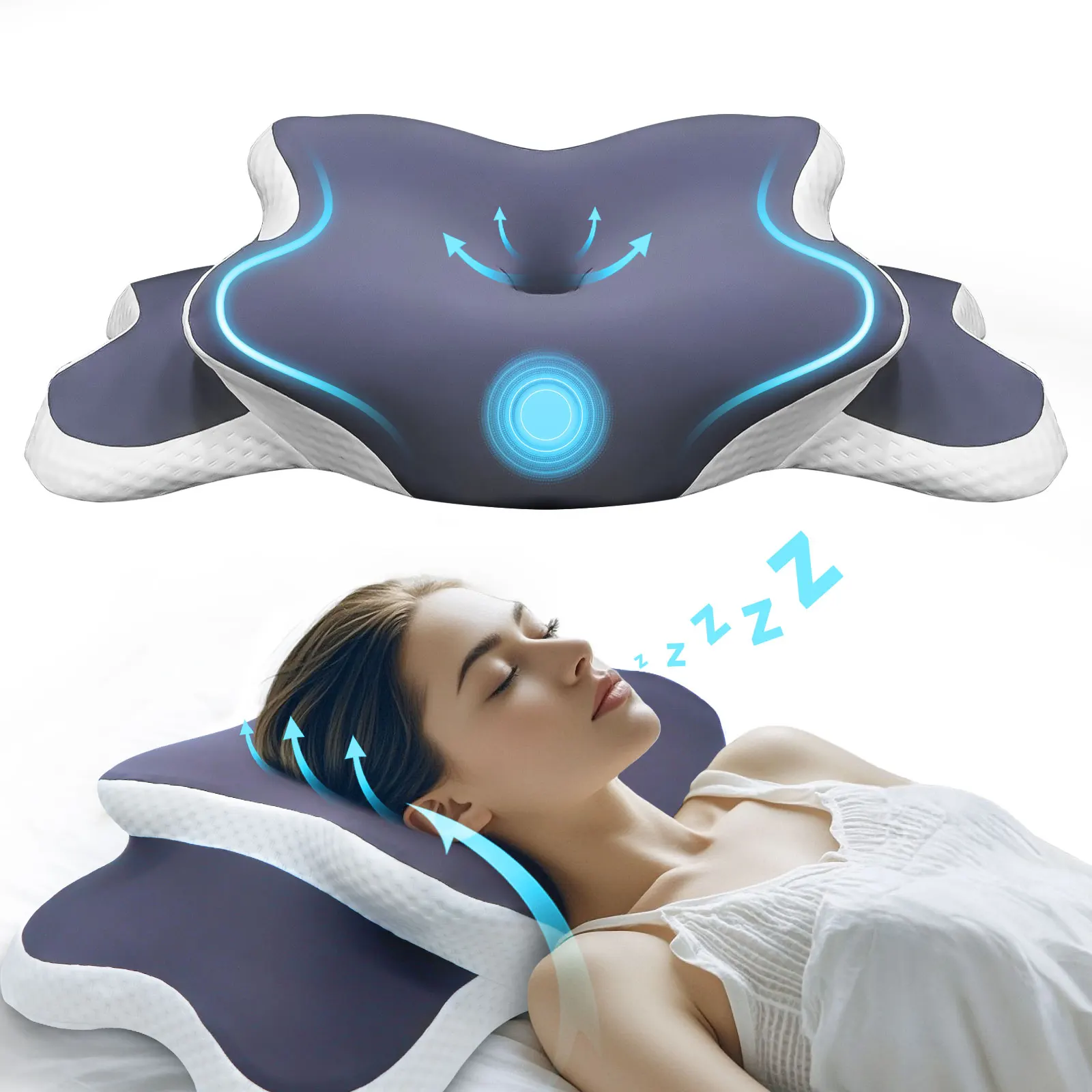 Memory Foam Cervical Pillow – Neck Pain Relief for All Sleepers