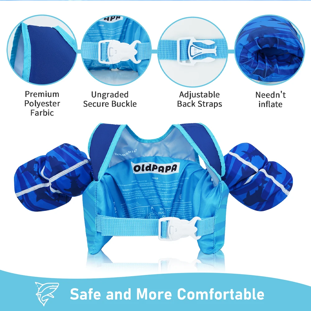 Cartoon Arm Sleeve Life Jacket Swimsuit Foam Safety Beach Toys Floating Vest Arm Sleeve Baby Floats Swimming Ring