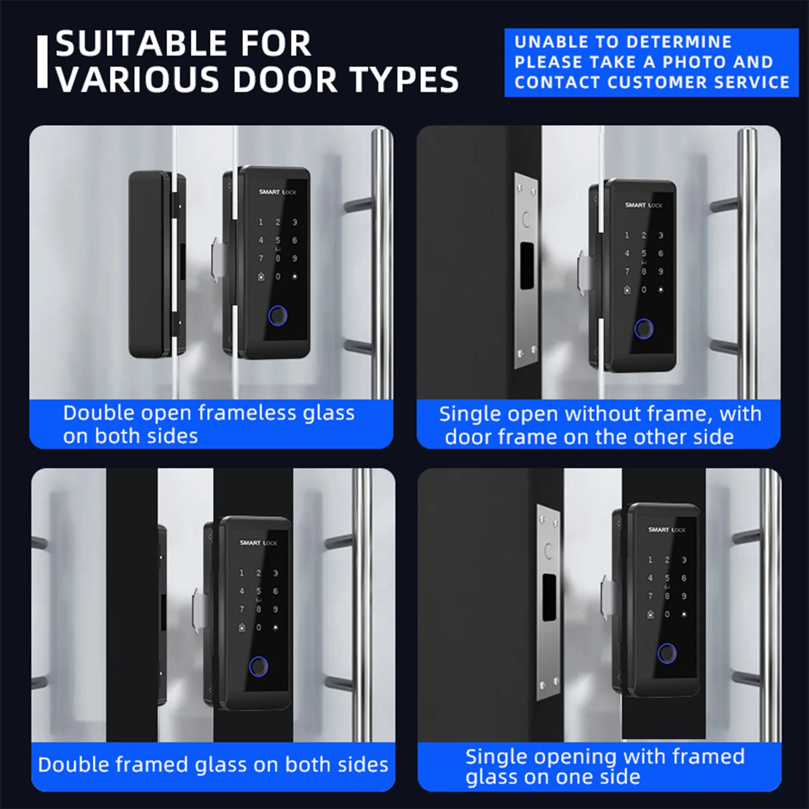 Smart Lock WIFI Fingerprint Push Pull Keyless Entry Door Locks for Glass Metal Wood Door TY APP Remote Control Multi Language