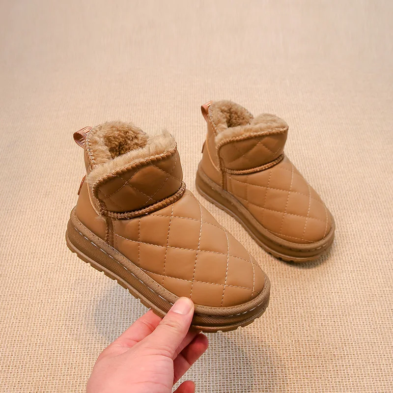 Warm Cotton Kids Ankle Boots for Autumn Winter