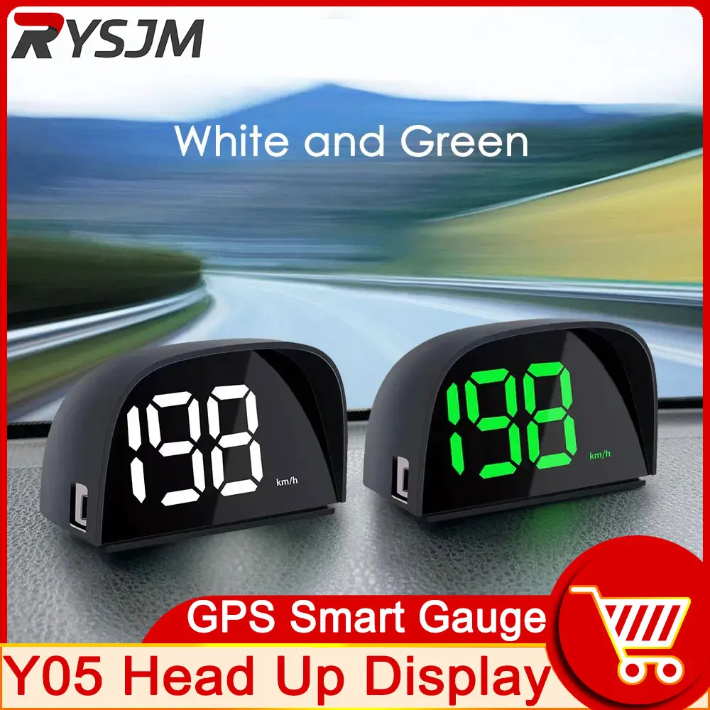 

Y05 Head Up Display For All Car On Board Computer Digital Speedometer KMH MPH GPS Smart Gauge for HUD Plug and Play Accessories