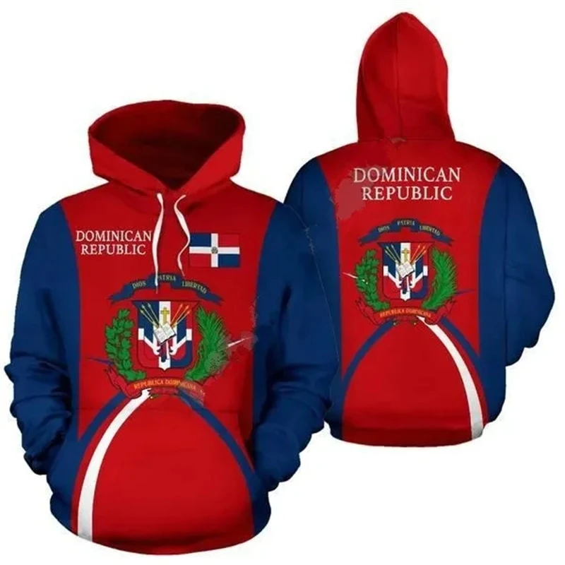 Dominican Republic Flag 3D Printed Graphic Hoodies Men's Women's Chilren Streetwear Sweatshirt Breathable Comfortable Hooded Top 5