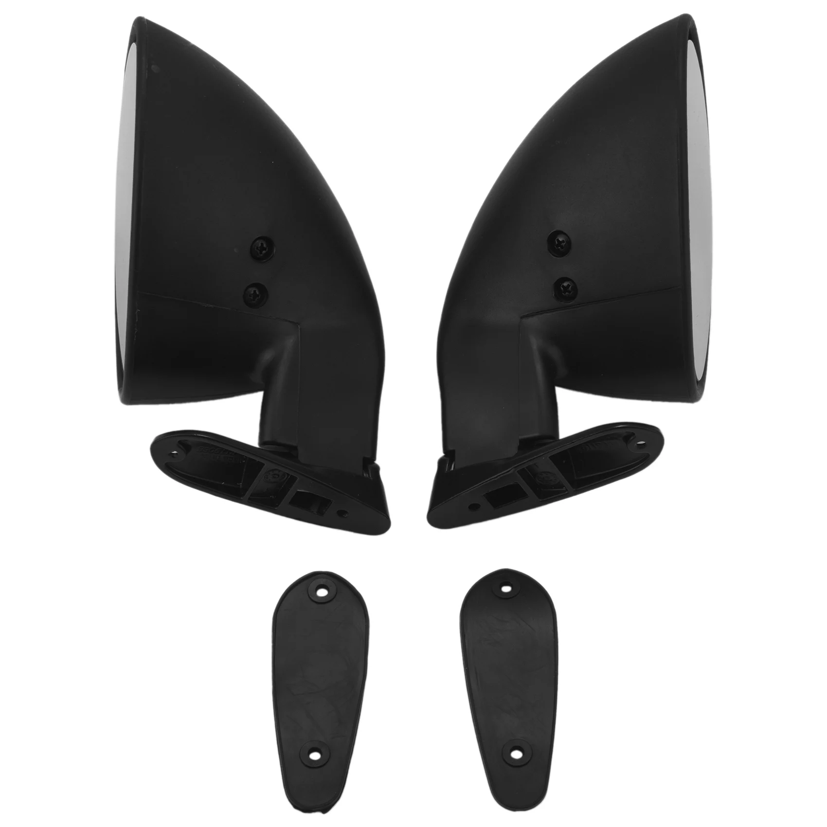 

Classic Retro Door Wing Side Mirror Car Matte Rearview Mirror California Style Car Accessories Black L+R White