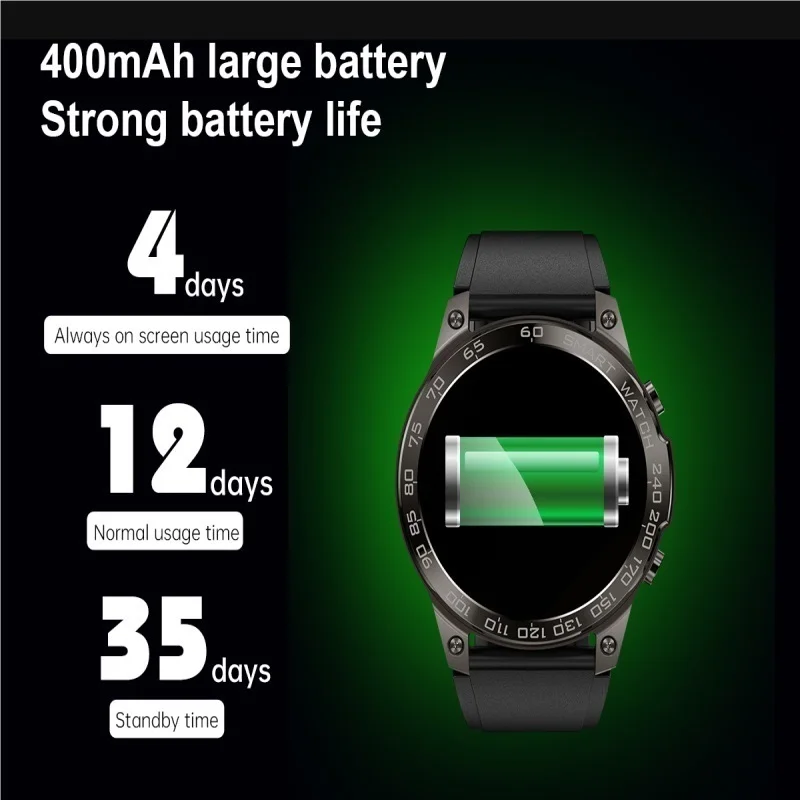 DM50 Men&s Smartwatch 1.43 Inch Large Screen Long Lasting Multi-compatible Waterproof Bluetooth Call Multi-sport Mod