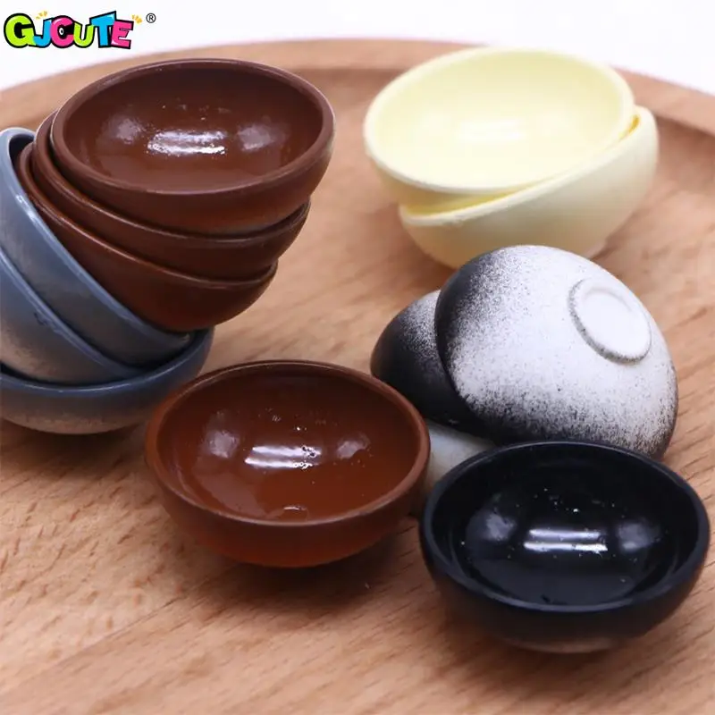 

5Pcs 1:12 Dollhouse Miniature Fruit Bowl Salad Bowl Soup Plate Mini Cutlery Kitchen Tableware Decor Toy Doll House Accessories