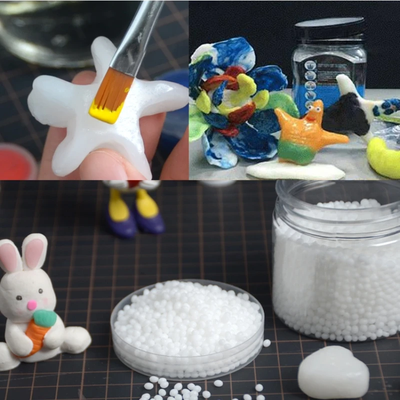 50g Shape Memory Material Polymorph Instamorph Thermoplastic Crystal Clay  Resin DIY Plastimake PCL Repeat Use - AliExpress