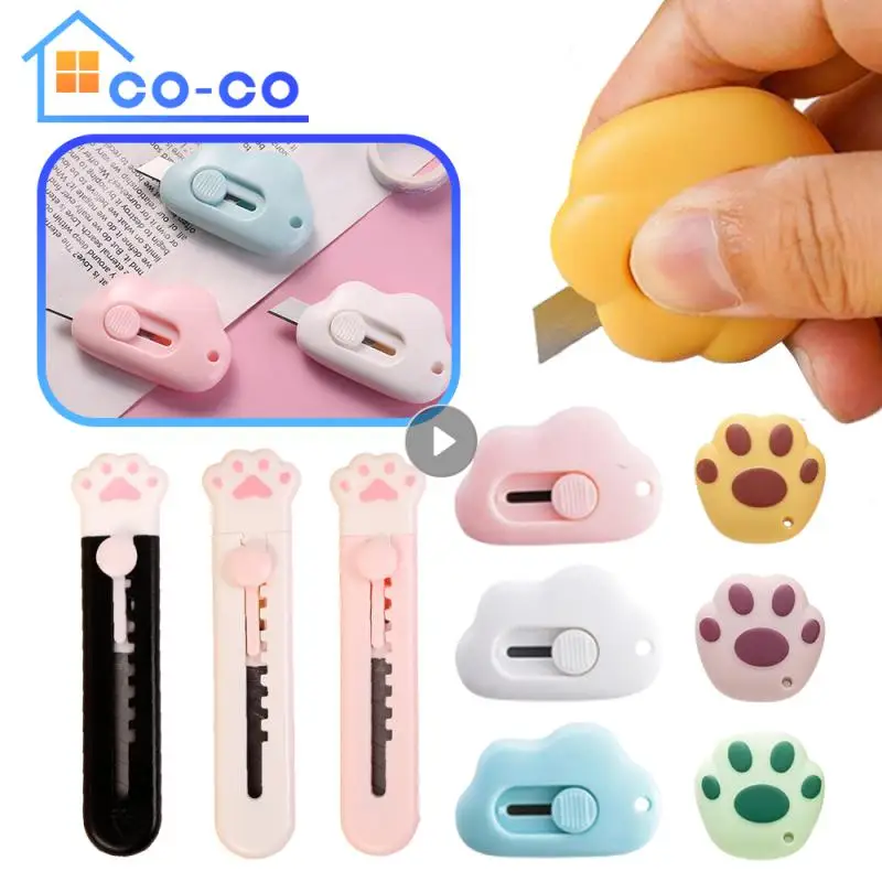 

Cute Mini Small Pocket Sized Craft Wrapping Box Paper Envelope Cutter Utility Knife Blade Letter Opener Student Art Supplies