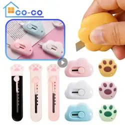 Cute Mini Small Pocket Sized Craft Wrapping Box Paper Envelope Cutter Utility Knife Blade Letter Opener Student Art Supplies