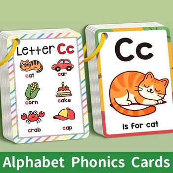 1 libro di parole per bambini AZ carte di apprendimento con immagini 27 carte di parole inglesi migliorano la percezione visiva giochi cognitivi educativi