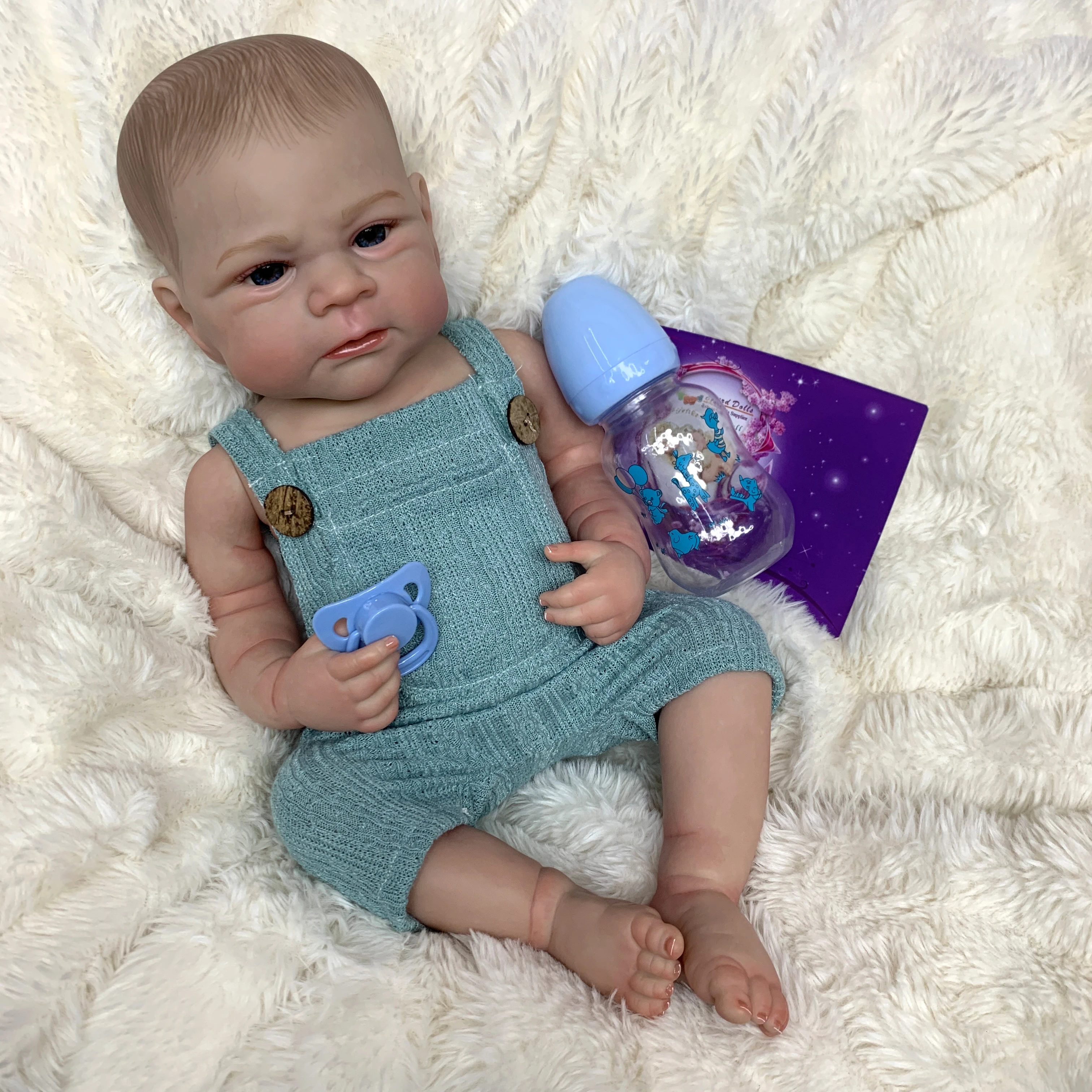 OtardDolls 19Inch Elijah Boy Full Body Washable Doll 6