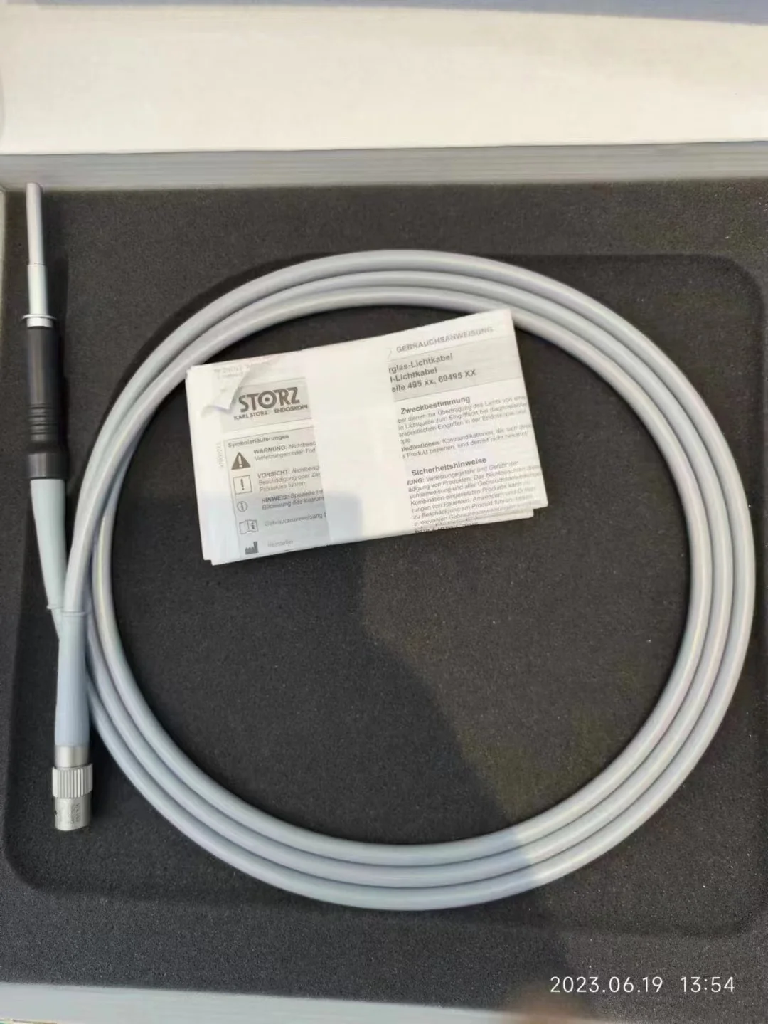

Fiber Optic Light Cable, 230 cm, Ø3.5 mm PN:495NA New, Original
