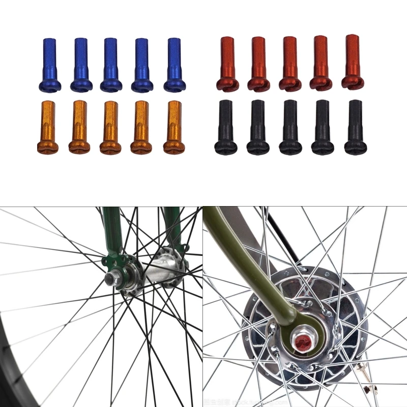 Wheel Spoke Nipples Decor Bicycle Brake Cables End Caps for Various