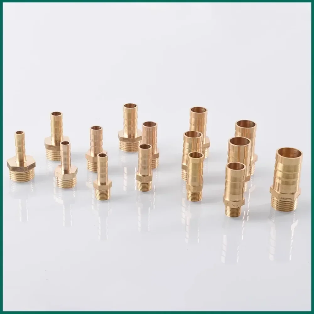 Brass Pipe Fitting 1/8" 1/4" 3/8" 1/2" 3/4" 1" BSP Male Female 3-50mm Hose Barb Tail Nipple Straight / Elbow 90 Degree Brass Pipe Fitting Connector