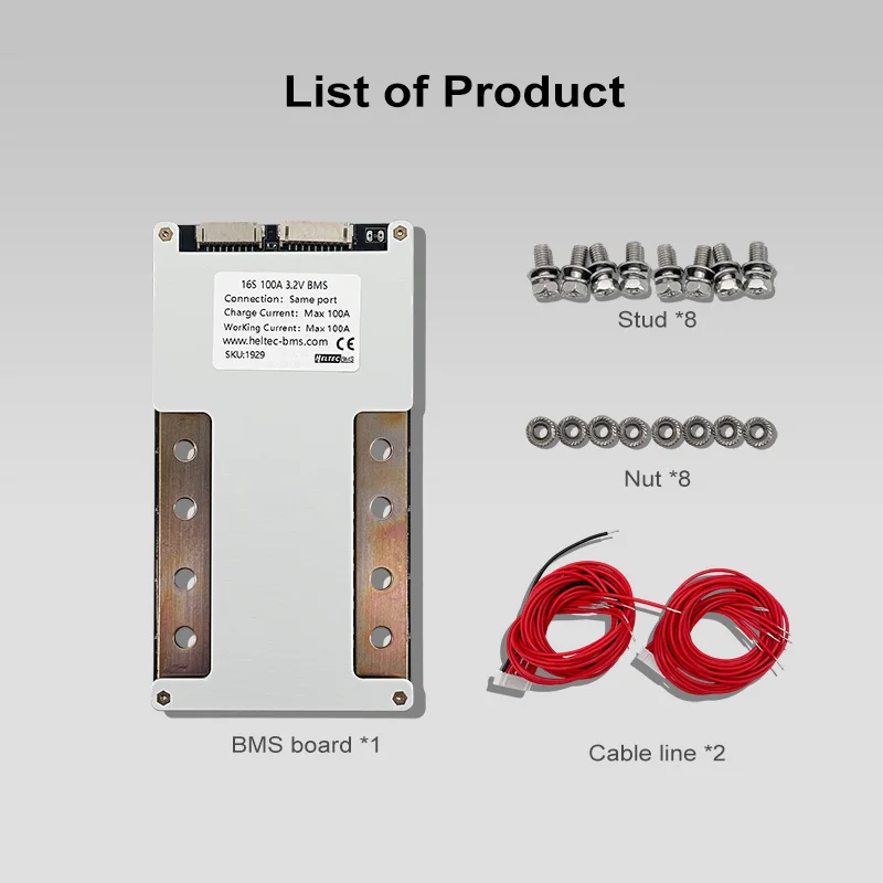 bms 48v 16s lifepo4/Lipo 16s 60v with balance 30a 50a 80a 100a 120a 160a 200a 25