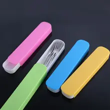 

Lovely Home Party Outdoor Restaurant Cafeteria Stainless Steel Carrying Case Dessert Fork Tableware Fruit Forks