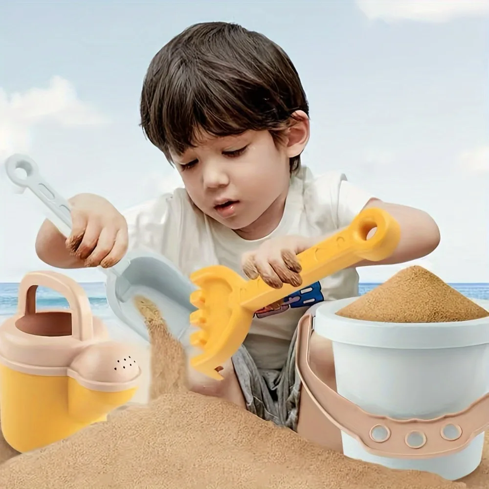 Sea Creatures Sand Beach Toy Set Toys Kids Sandbox Toys Toddlers Sand Toys Beach Tool Kit Bucket Watering Shovel Travel Outdoor 3