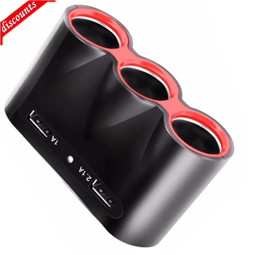 Prese Per Sigarette Adaptateur Allume Briquet Allume-Cigare 5 V Puissance De Sortie 3.1A 3 Usb Voiture Chargeur 12 V /24 V 120 W