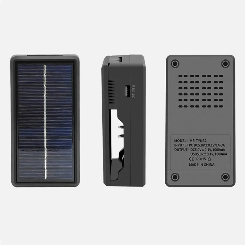 18650 Solar Battery Charger Multi Munctional Solar Type C Intelligent Lithium Battery Holder Power Bank Cases battery charger solar charger