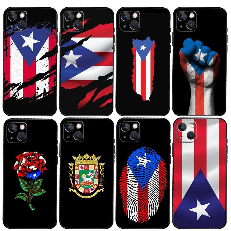 Puerto Rico Flag Soft Case For Iphone 14 13 11 12 Pro Max Mini X Xr Xs