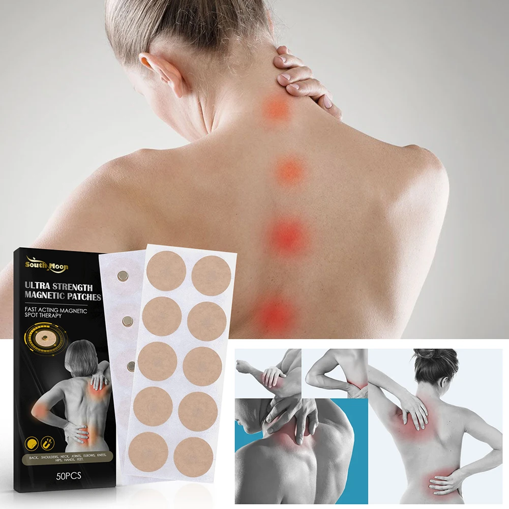 200-50pcs/Box Magnetic Acupoint Patches Magnet Acupuncture Therapy Plaster Care Body Pain Relief Stickers Beauty Health Care