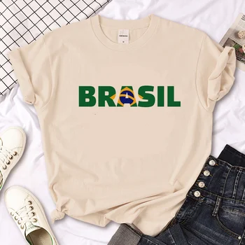 Brasile tshirt donna manga t-shirt donna giapponese y2k harajuku abbigliamento 1