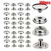 25set 15mm Stainless Steel Snap Fastener Kit, Marine Grade Snap Fastener Stainless Steel Snap Buttons for  Sewing Leather Bags 1