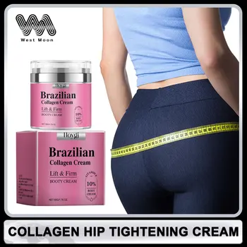 Crema rassodante per fianchi Rassodante Migliora il rilassamento della pelle Aumenta l'elasticità Stringere lozione Modellante Sollevare i glutei Massaggio Cura per le donne 1