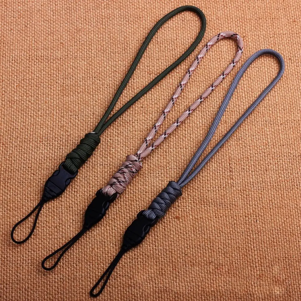 

10 Styles Nylon Lanyard Mobile Phone Anti-Lost Hanging Rope Keychain Lanyard Neck Strap High Strength Paracord Key Ring