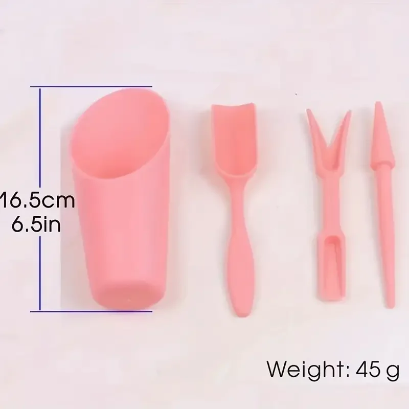 4Pcs Garden Planter Kit Sowing Succulents Transplant Seedlings Planted Tool Garden Planter Sowing Shovel 6