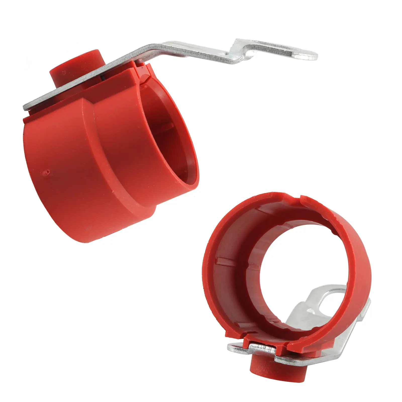 Red Trailer Plug Holder 7 pin /13 pin Trailer Connector Parts Mounting On Drawbar Parking Cover Accessories trailer plug holder