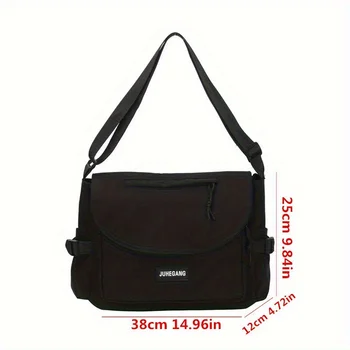 حقيبة رسول النايلون العصرية ، حقيبة الكتف سعة كبيرة ، حقيبة الكتف عارضة للطلاب في سن المراهقة 3