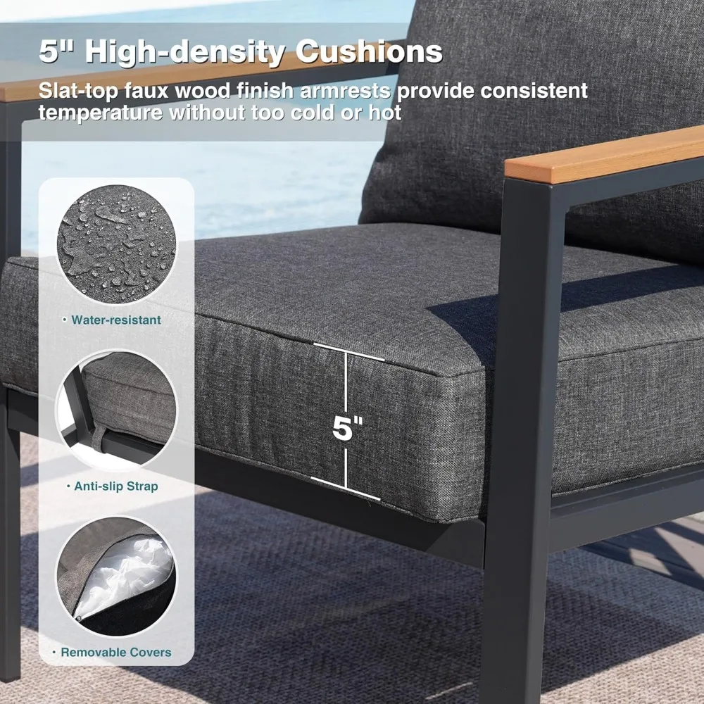 4-Piece Patio Conversation Set 4