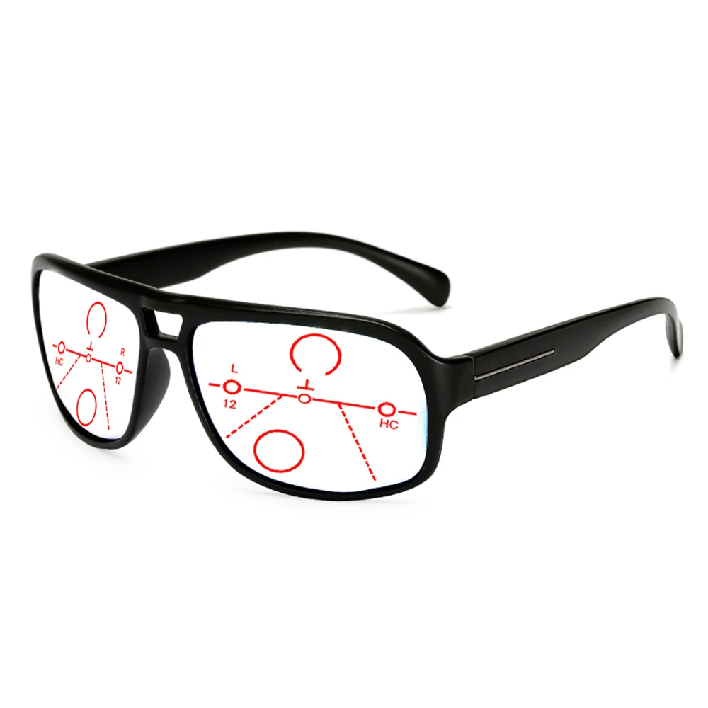 

Oversized TR90 Classic Retro Square Progressive Multi-focus Reading Glasses +0.75 +1 +1.25 +1.5 +1.75 +2 +2.25 +2.5 +2.75 To +4