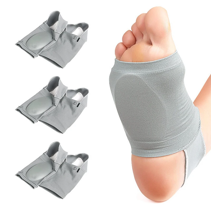 1Pair Ankle Support Sleeves Sports Safety Flat Feet Relieve Pain Plantar Fasciitis Heel Spurs Strap Orthotic Insoles