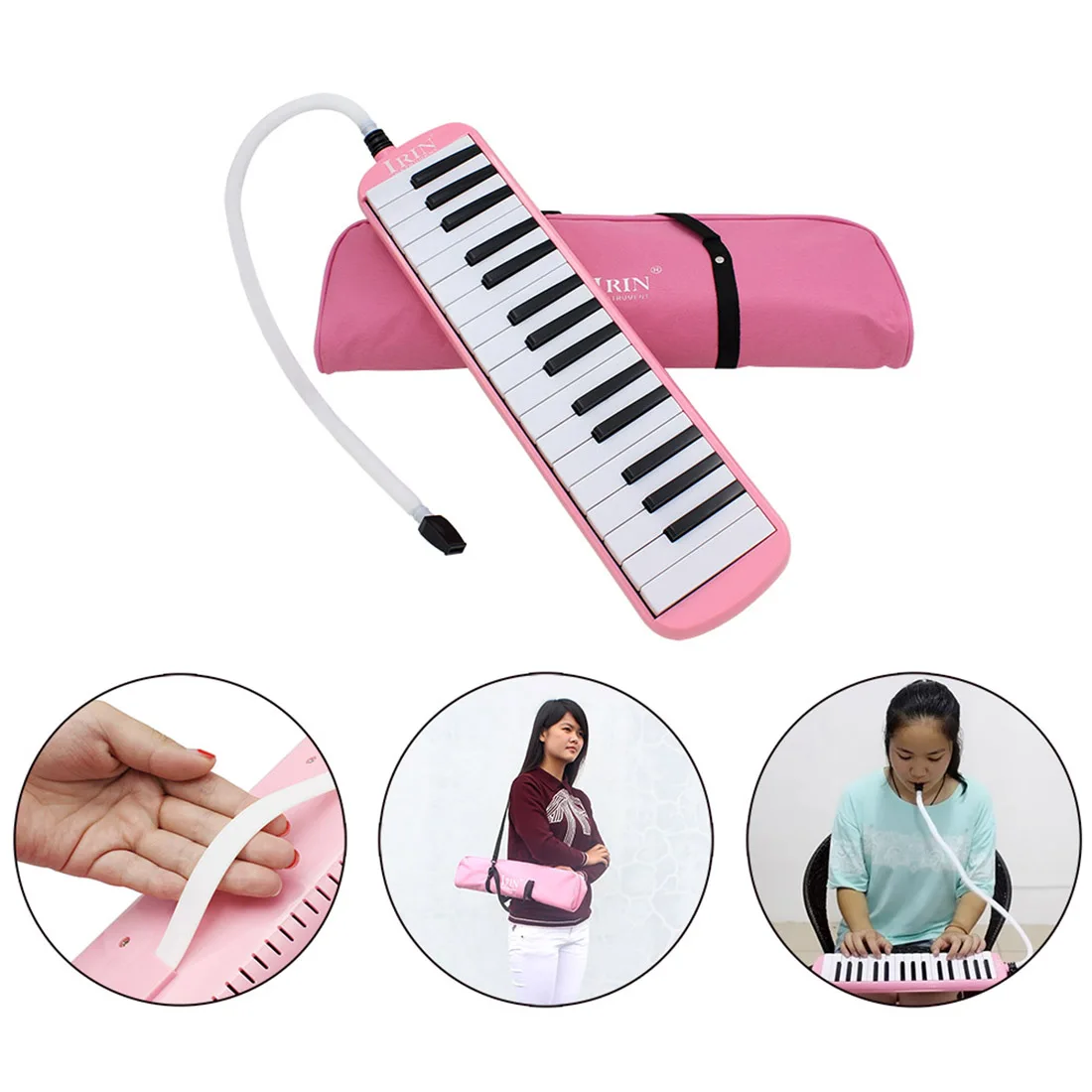 32 Piano Keys Melodica Musical Instrument Music Lovers Beginners Gift Carrying Bag piano keys melodica