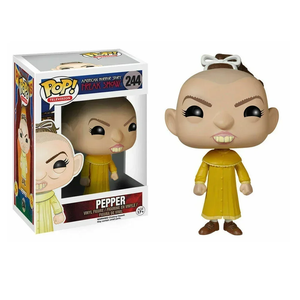 thumbnail image 2 of Funko pop Television Pepper #244 Freak Show American Horror Story Figuras de acción y juguetes de vinilo Modelo coleccionable Juguete para niños, 2 of 5