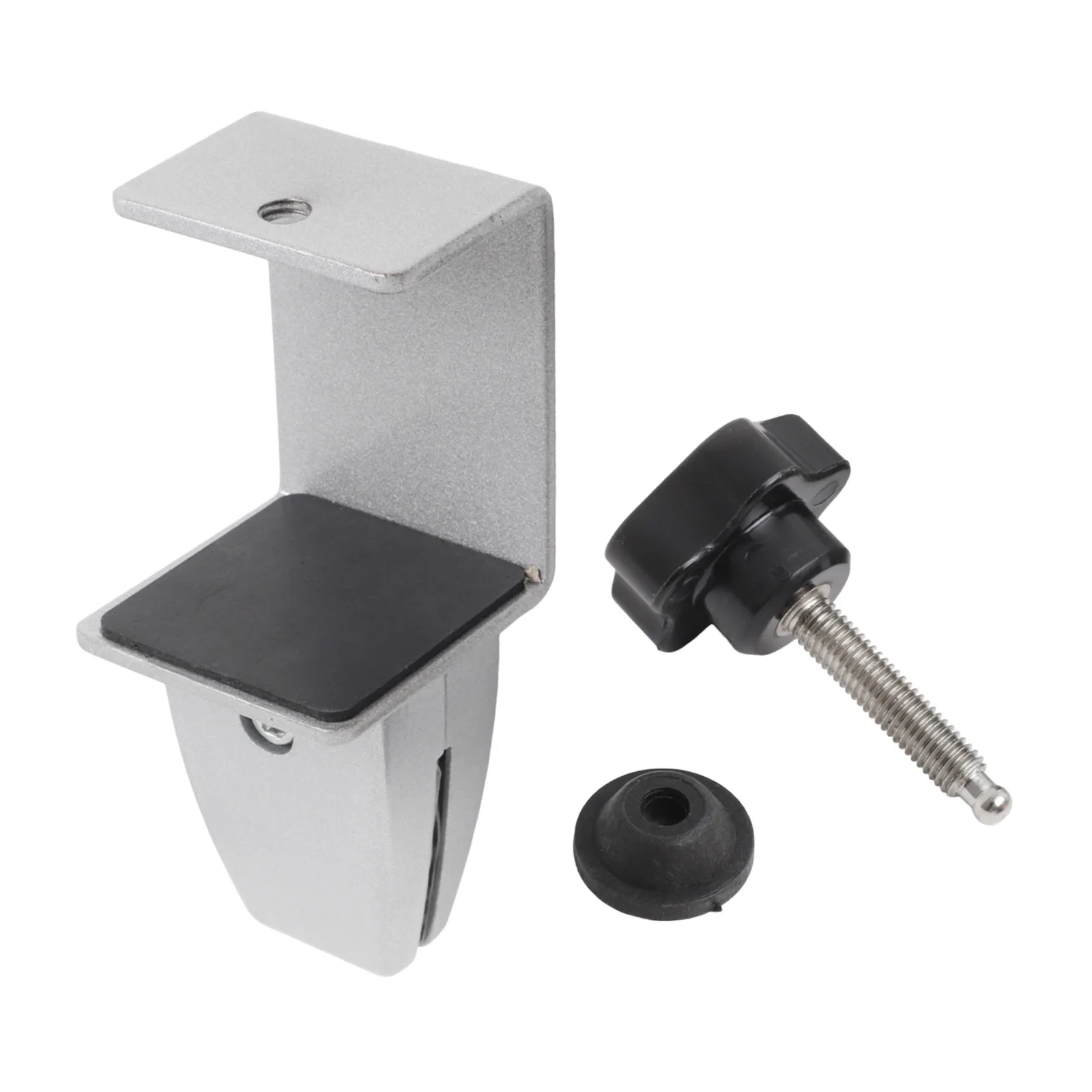 2pcs Office Desk Partition Clip  Adjustable Screen Fixed Clip Glass Clamp Desktop Bulkhead Furniture Fixture Clamps Hardware 3