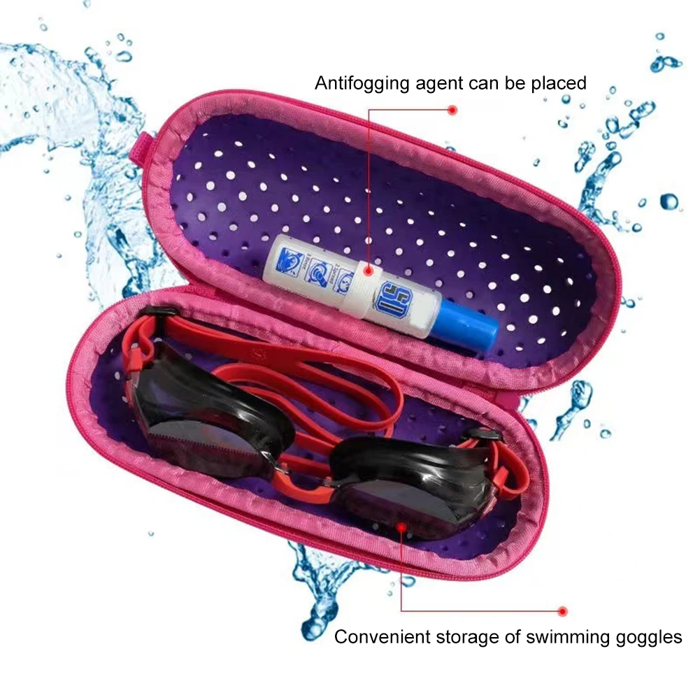 Soft Swimming Goggles Storage Box Breathable EVA Myopia Glasses Case Sunglasses Organizer Eye Wear Accessories swimming goggles polarized sunglasses