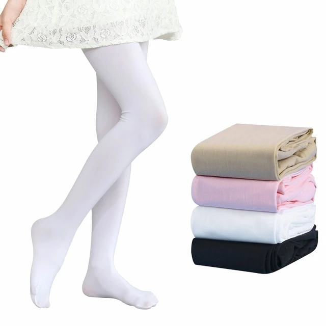 Collants de danse de ballet ultra fins pour filles, bas en velours pour  enfants, monochromes, blancs, enfants, nouveau design, été - AliExpress