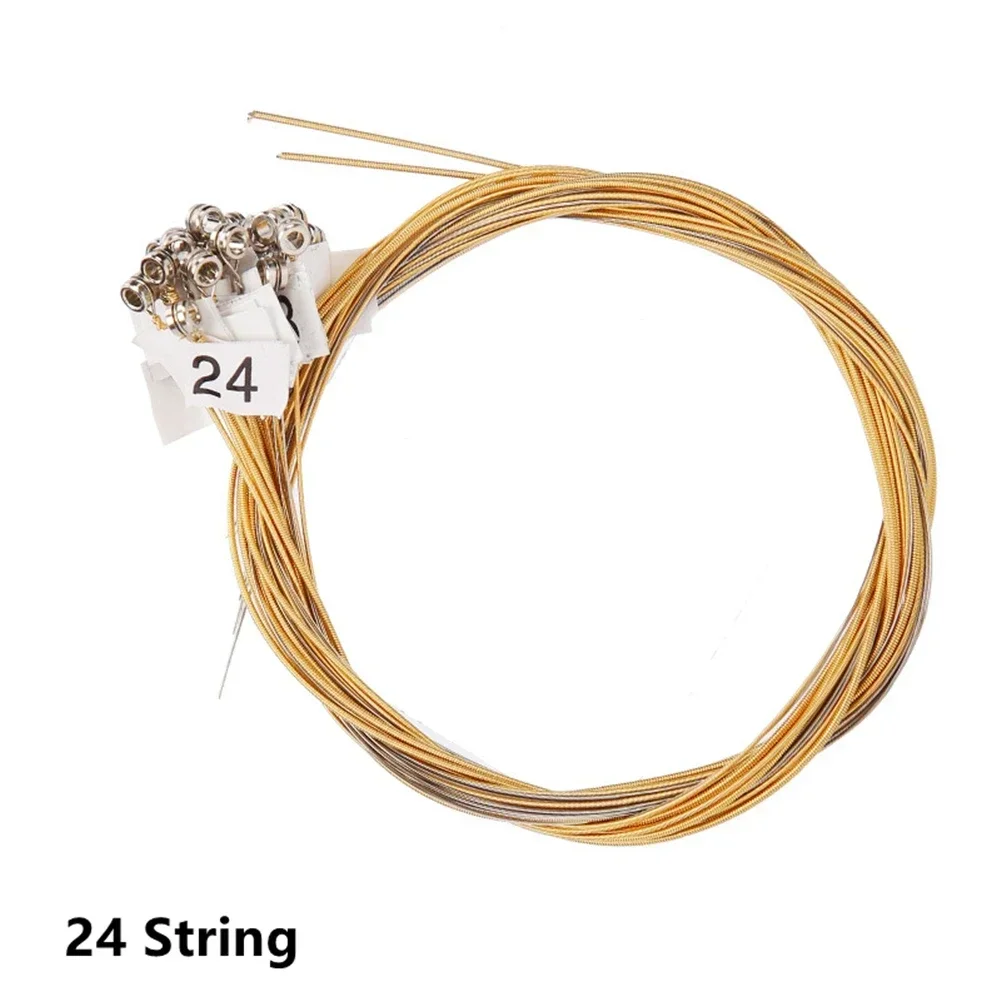 SPORTFUNSF 15/16/19/21/24Strings Lyre Brass Strings Set Lyre Harp Nylon String Replacement For Beginners Professional Arti