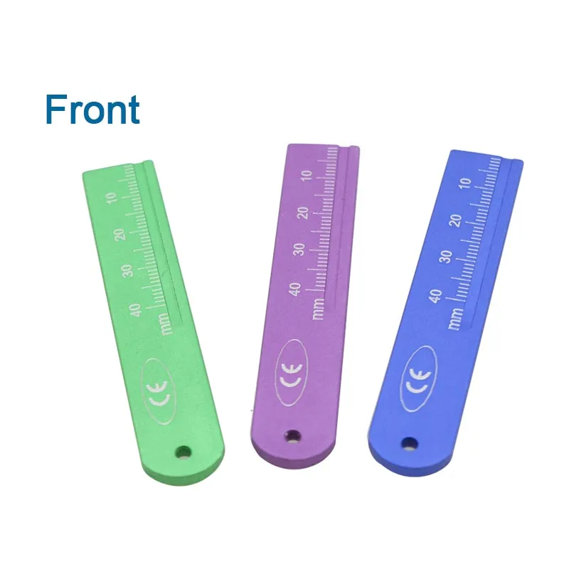 

Aluminium Dental Endo Rulers Span Measure Scale Endodontic Dental Instrument Dental Materials 5pcs/set