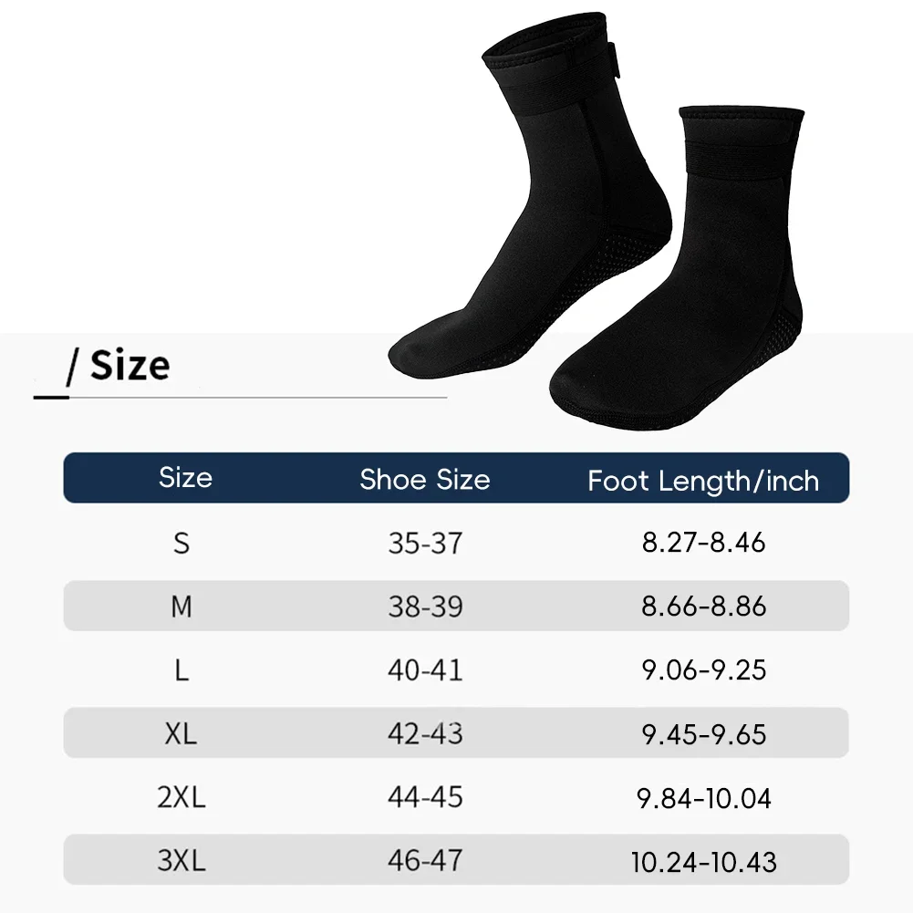Non-Slip 3mm Neoprene Diving Socks Keep Marm Prevent Cuts Shoes Snorkeling Surf Swimming Warm Aqua Socks Beach Boots Beach