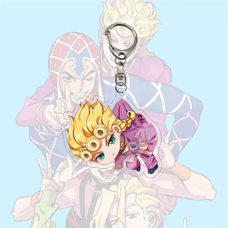 Anime JoJos Bizarre Adventure Schlüsselbund Figur Cosplay Anhänger Metall Schlüssel Kette Auto Schlüsselbund Tasche Schmuck Geschenk Für Fans Zubehör – Detail 5