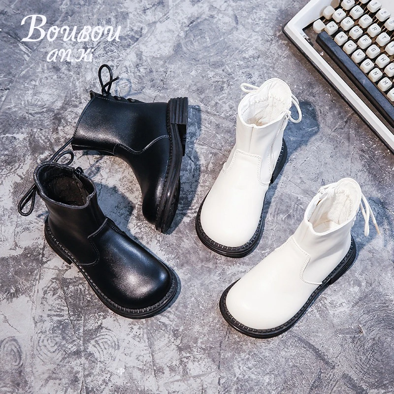 

Rubber Boots for Children Girls Boots Flat Sneakers Autumn Winter Ankle Shoes for Kindergarten Girls Kids Shoes