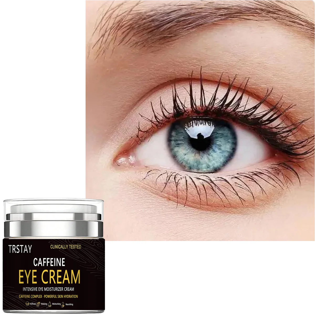 Coffee eye cream  repair eye cream to lighten dark circles crema para blanquear la cara  anti aging face cream