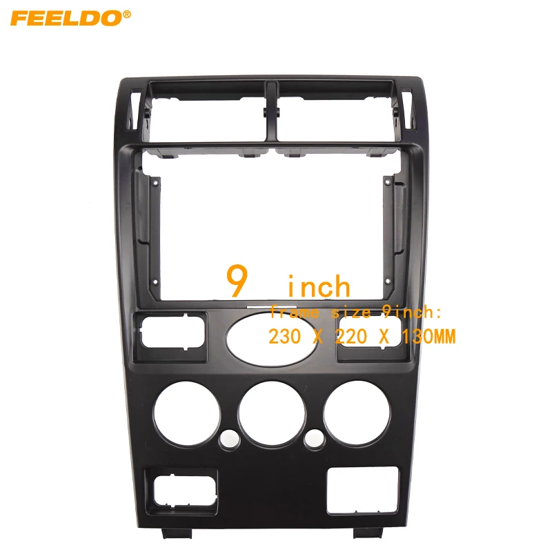 

Рамка для автомобильной аудиосистемы FEELDO 9 "с большим экраном, адаптер для DVD-панели Ford Mondeo 2Din, комплект рамок панели для монтажа приборной панели # HQ7334