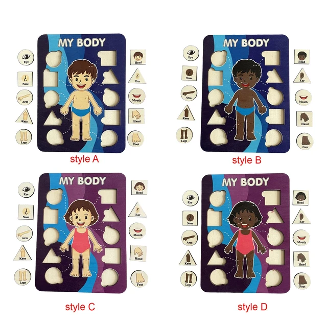 Body Puzzle for Kids Toddlers Boy Girl Play Set Shape Matching Game  Learning Human Body Parts for Ages 2 3 4 Year Old - AliExpress